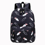 Leisure Backpack Student Schoolbag Female Embroidery Polyester Waterproof