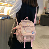 Japanese Y2K Teen Girls School Bags Waterproof Nylon Casual Girl's Shopping Back