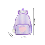 Kids Glitter Heart School Bag Small Girls Backpack