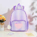 Kids Glitter Heart School Bag Small Girls Backpack