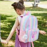 Kids Glitter Heart School Bag Small Girls Backpack