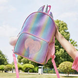 Kids Glitter Heart School Bag Small Girls Backpack