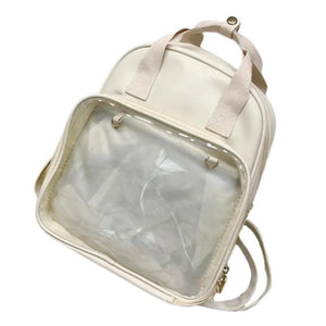 Clear Mini PVC Backpack for Girls Women Men