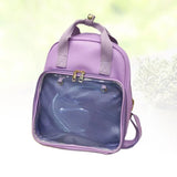 Clear Mini PVC Backpack for Girls Women Men