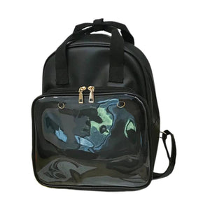 Clear Mini PVC Backpack for Girls Women Men