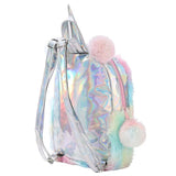 Kawayi Silver Unicorn Plush Backpack for Girls