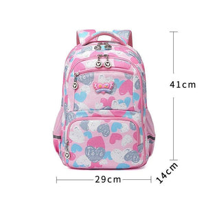 Kids Backpack Schoolbag for Girls Big Capacity Satchel Kids Book Bag