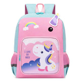 Dino Cartoon School Bags for Kids Girls Boys Waterproof Backpack