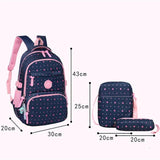 3 Pcs/Sets High School Bag for Teenagers Girls Schoolbags Kid Backpacks Mochila