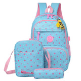 3 Pcs/Sets High School Bag for Teenagers Girls Schoolbags Kid Backpacks Mochila