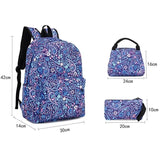 Waterproof Oxford Cloth Student Backpack Set