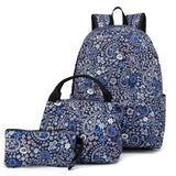 Waterproof Oxford Cloth Student Backpack Set