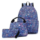 Waterproof Oxford Cloth Student Backpack Set