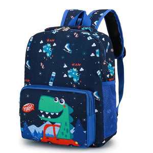 Cute Cartoon School Bags for Kids, Lightweight Anti-Splashing Backpack