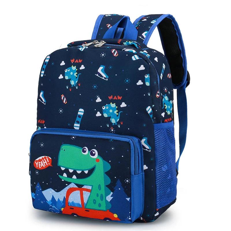 Cute Cartoon School Bags for Kids, Lightweight Anti-Splashing Backpack