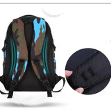 Camouflage Waterproof Nylon School Bag for Kids Orthopedic Backpack