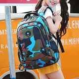 Camouflage Waterproof Nylon School Bag for Kids Orthopedic Backpack