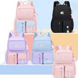 Rainbow Shoulder Strap School Bag for Teenagers Girls Children's Waterproof