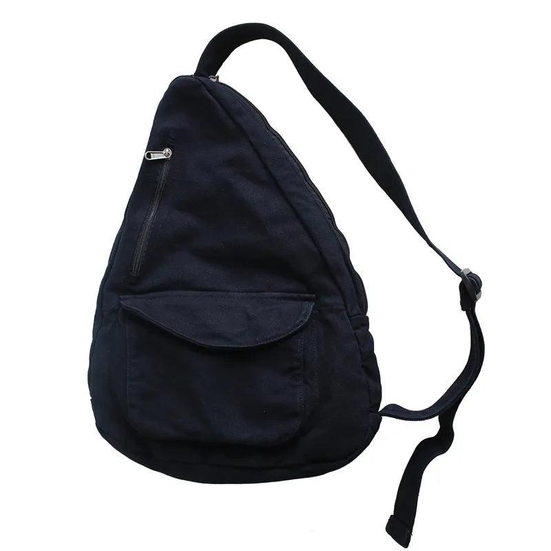 Canvas Crossbody Female Bag Solid High Ladies Chest Handbags