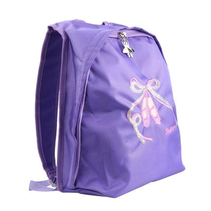 Kids Girls Ballet Backpack Dance Bag Toe Shoes Embroidered Shoulder Bag