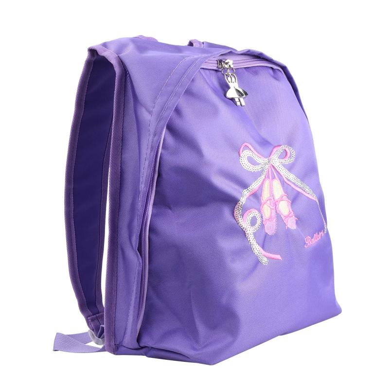 Kids Girls Ballet Backpack Dance Bag Toe Shoes Embroidered Shoulder Bag