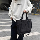 Waterproof Canvas Messenger Bag Japanese School B