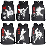 JUDO School Bags For Boys Girls 3D Karate/Taekwondo Kids School Supplies