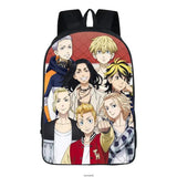 16-Inch Anime Backpacks For Kids Tokyo Revengers School Bag