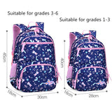 Flower Cartoon Printing School Bags for Girls Children Orthopedics School Backpa