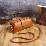 Retro Leather Shoulder Bag Vintage Style Crossbody Women Messenger Tote Bag
