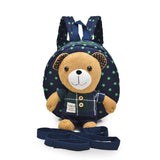 Anti Lost Baby Backpack Kindergarten School Bag with Cartoon Bear Doll