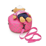 Anti Lost Baby Backpack Kindergarten School Bag with Cartoon Bear Doll