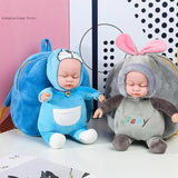 3D Baby Doll Plush Children Backpack Kindergarten