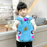 Unicorn Toddler School Bag for Kids Anti-lost Kindergarten Cartoon 3D Unicorn