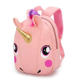Unicorn Toddler School Bag for Kids Anti-lost Kindergarten Cartoon 3D Unicorn