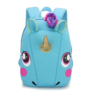 Unicorn Toddler School Bag for Kids Anti-lost Kindergarten Cartoon 3D Unicorn