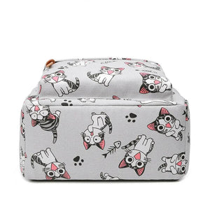 Kids Cartoon Cat Unicorn School Backpack for Girls