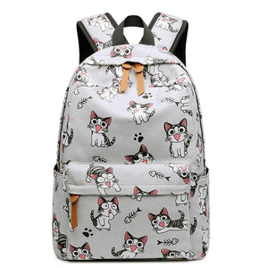 Kids Cartoon Cat Unicorn School Backpack for Girls