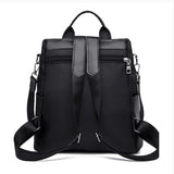 Nylon Backpack Large Daypack for Women Bagpack with Cat Pendant