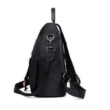 Nylon Backpack Large Daypack for Women Bagpack with Cat Pendant