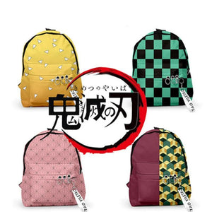 Anime Demon Slayer Tanjirou Cosplay Backpack Oxford Shoulder Bag