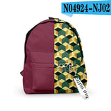 Anime Demon Slayer Tanjirou Cosplay Backpack Oxford Shoulder Bag
