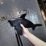 Shark Shape Bag Top Leather Crossbody Bag Lady Bag Cartoon Purse