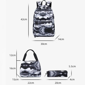 Student Backpack Ink Print Backpack with Charging Port
