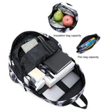 Student Backpack Ink Print Backpack with Charging Port