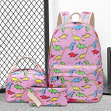 3Pcs Shockproof Kids Lunch Bag Backpack Pen Bag Set