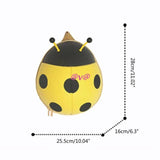 Ladybug Toddler Backpack for Kids, Small School Bag for Boys and Girls