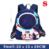 Astronaut Kids Backpack Kindergarten School Bag Boys Girls Baby Mochila
