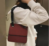 Acrylic Chains Lattice Shoulder Bag Women Handbags Crossbody Bags