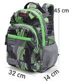 Geometric Prints Boys School Bag Nylon Rucksack Travel Backpack